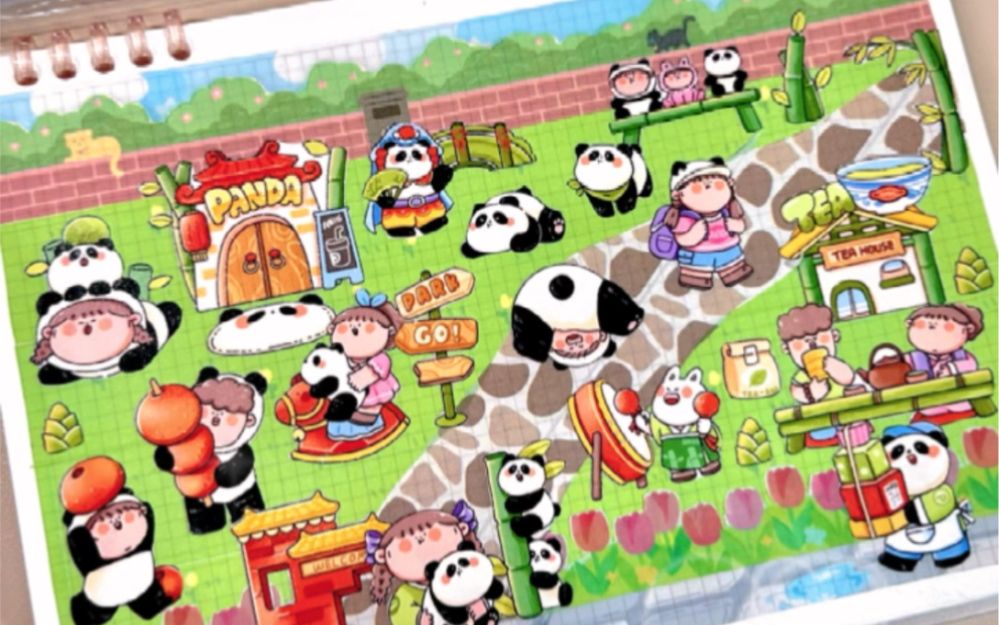 勤奋如我!公主请逛阿玛莉莉丝的熊猫乐园!