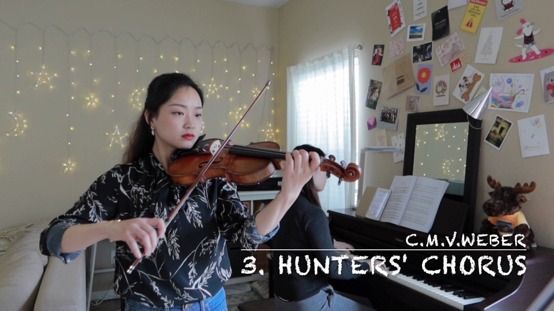 [图]猎人的合唱 Hunters' Chorus 钢琴伴奏版本 | 铃木小提琴第二册