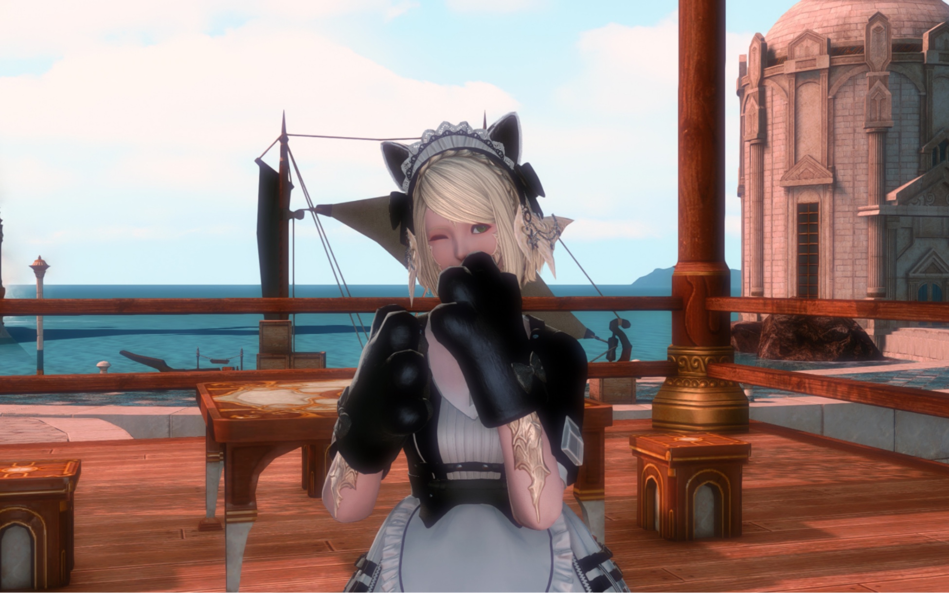 【ff14/mod】猫耳龙女仆