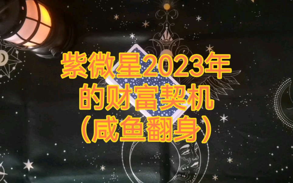 紫微星2023年的财富契机(咸鱼翻身)