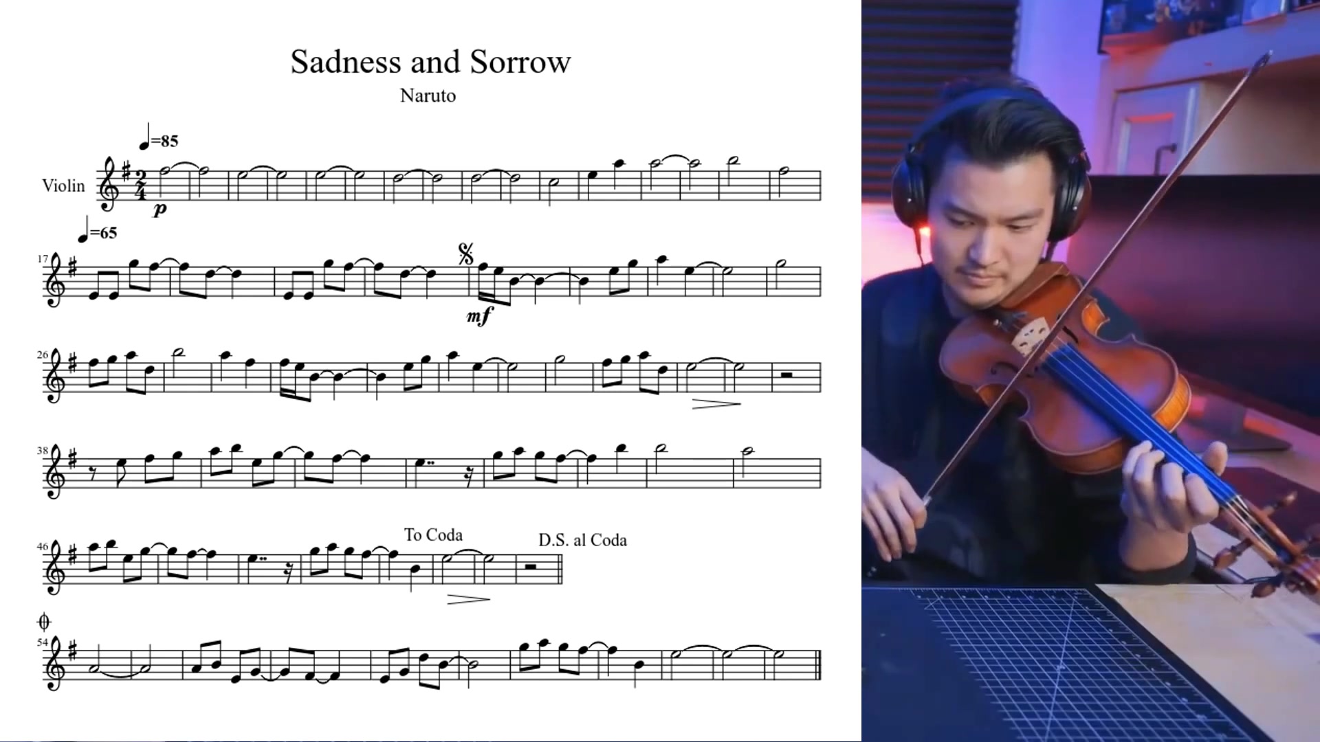 [图]【即兴】陈锐小提琴与钢琴演奏火影插曲《哀与悲》Ray Chen Albert Chang Sadness and Sorrow（feat.Lily）