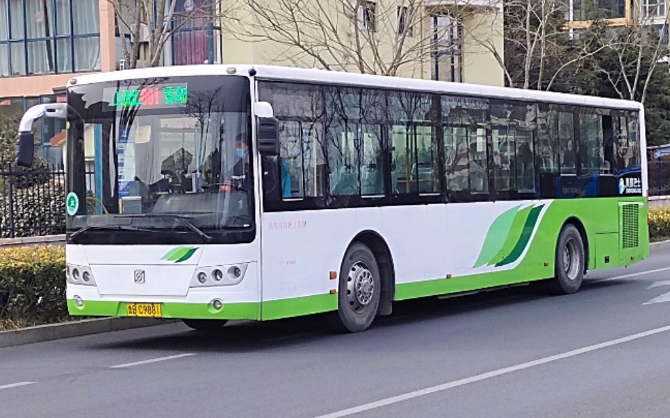 真情功臣临时支援一公司的6116西海岸真情巴士801路上流汇黄岛轮渡5