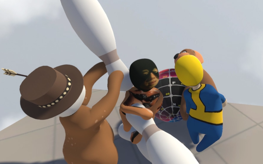 【人类一败涂地】这游戏不是摔跤吗?一起来van games啊