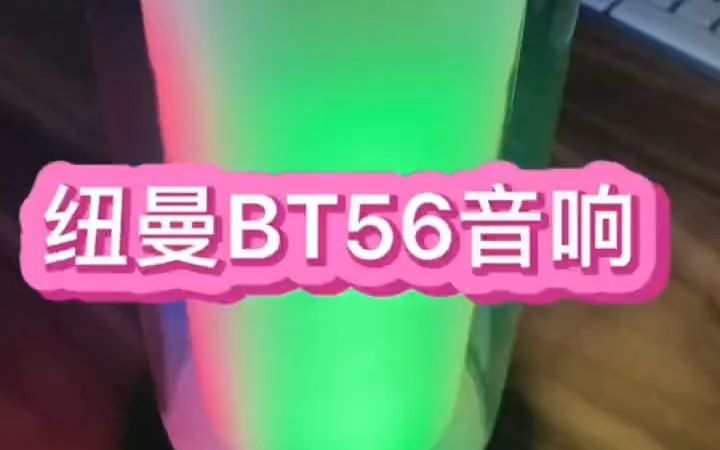 纽曼bt56蓝牙音箱 纽曼BT56智能音箱便携式无线蓝牙音响插卡u盘炫彩灯光低音炮家用!哔哩哔哩bilibili