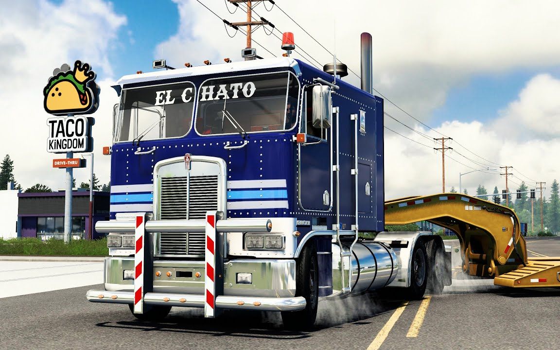 【youtube】美卡mod_90 年代 kenworth k100"el chato"版 *免费 ats