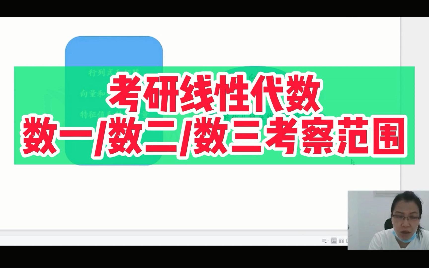 考研线性代数数一数二数三考察范围哔哩哔哩bilibili