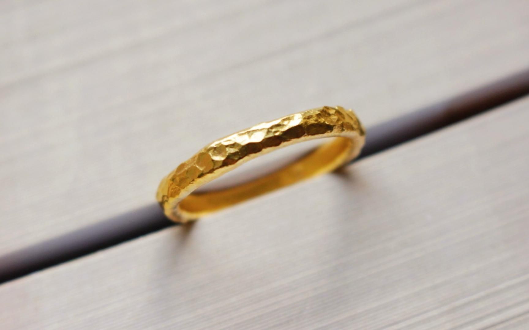 旧金改款锤纹戒指一枚_哔哩哔哩_bilibili