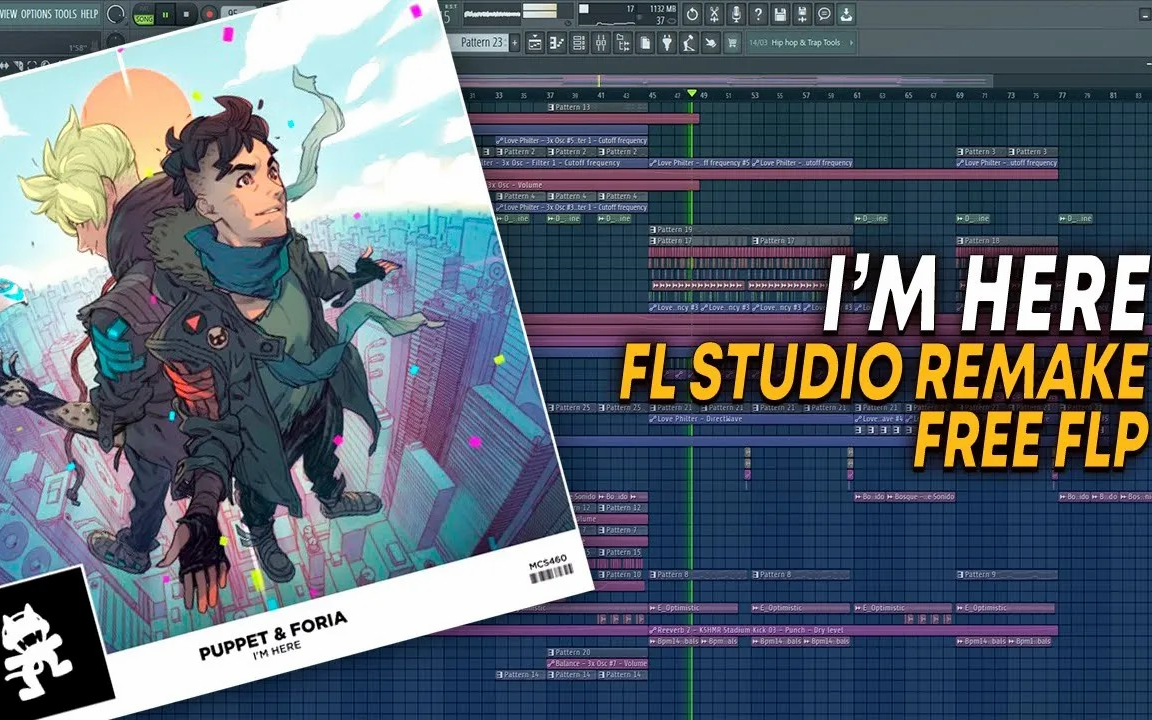 【Free FLP】Puppet & Foria  I'm Here FL Studio Remake哔哩哔哩bilibili