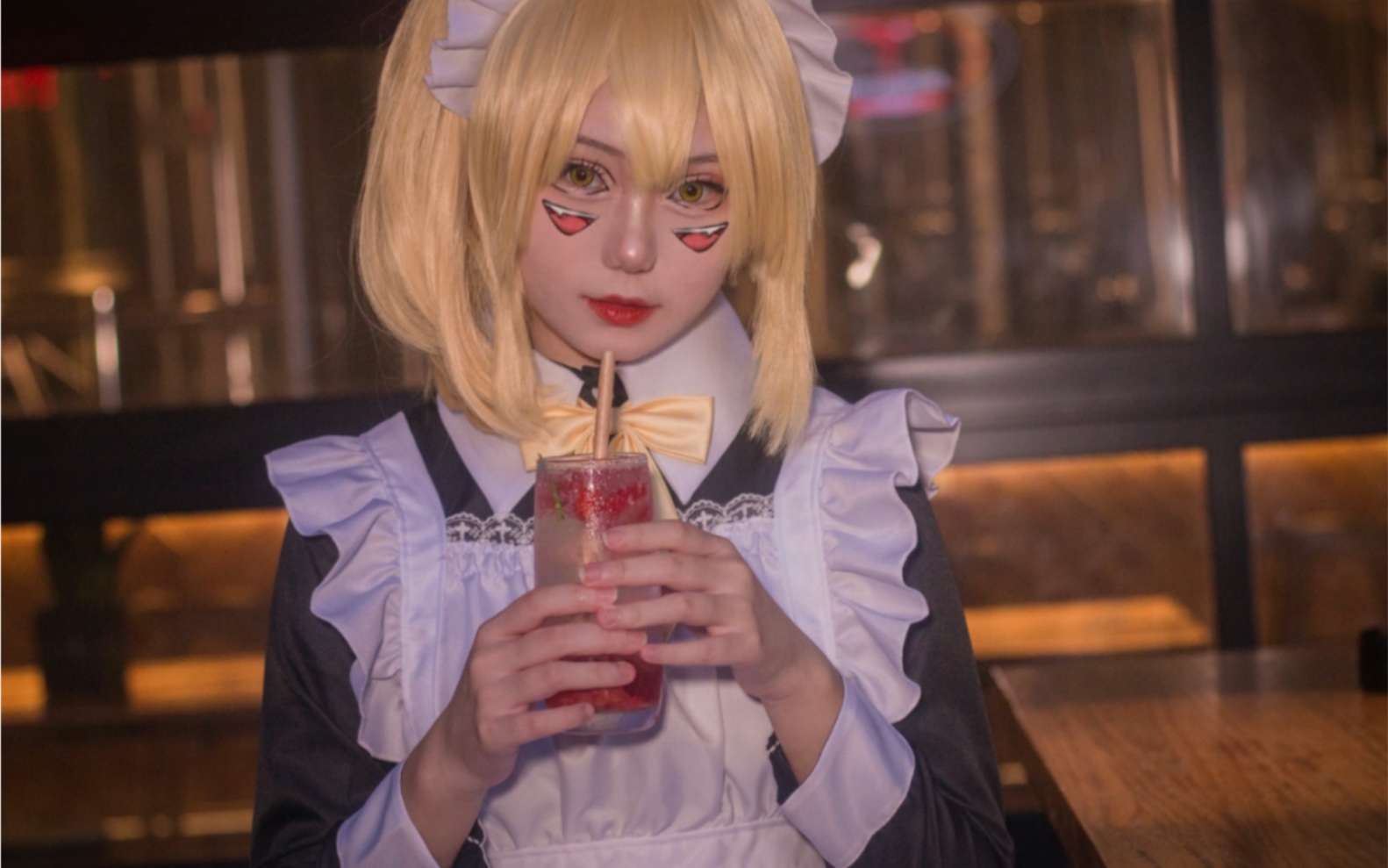 恭喜百万!卡慕samaの女仆装cos【安可】