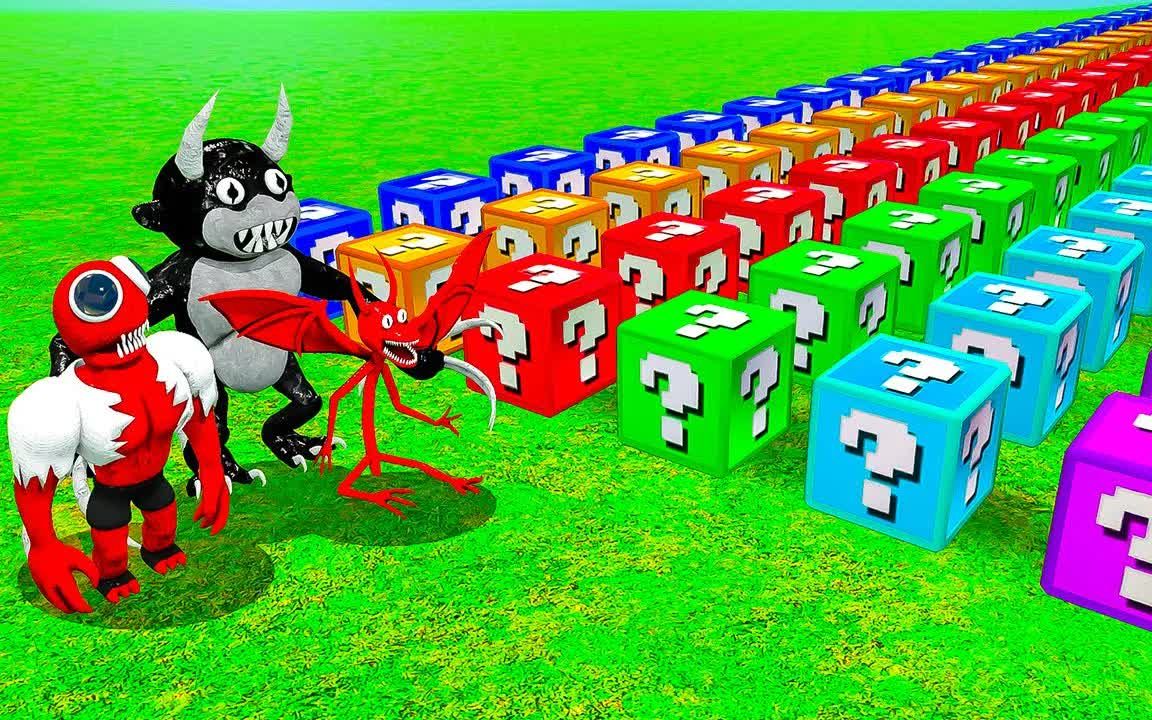 盖瑞模组:阿蛋和铁憨憨随机挑选怪物盲盒pk,谁会获得胜利呢?