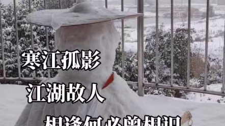 江湖故人雪人图片