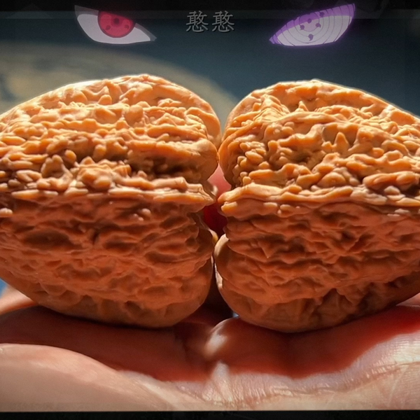 文玩堂：三角蚂蚁勾核桃（高级小众） 38天花板塔尖】尺37.5×36高度47，极致大三尖蚂蚁纹大凹底，几千
