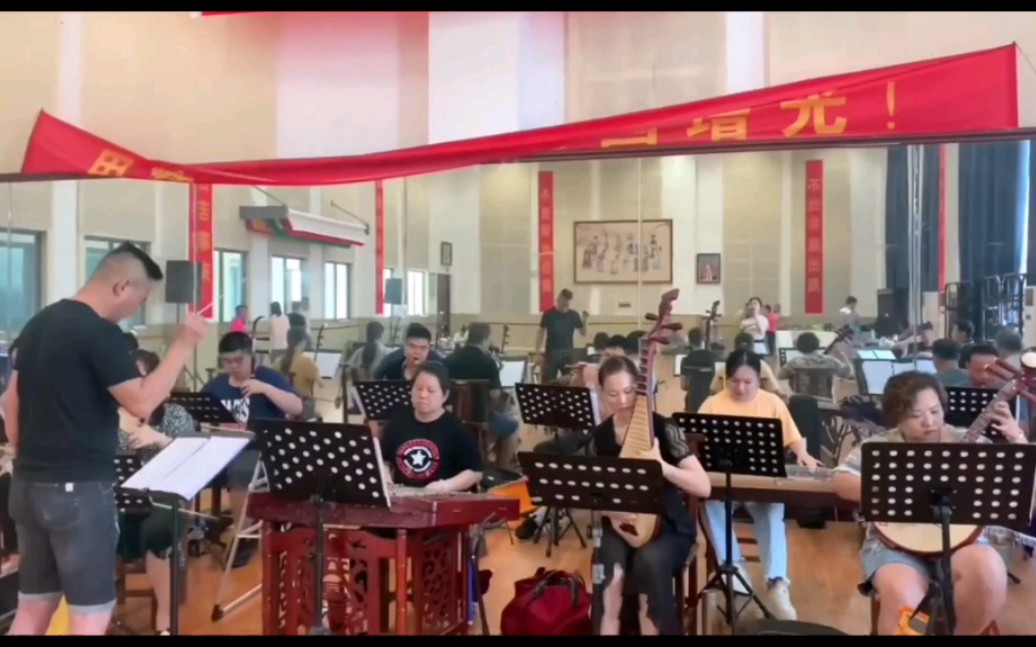 [图]粤剧山乡风云 乐队排练视频 主题曲 南宁市粤剧团