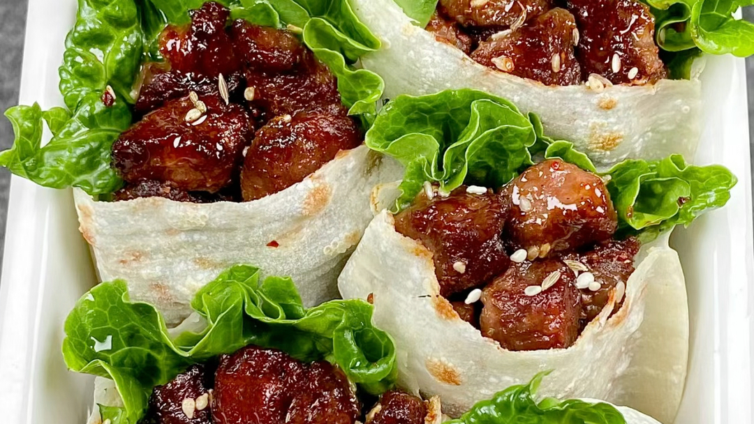 孜然牛肉口袋饼