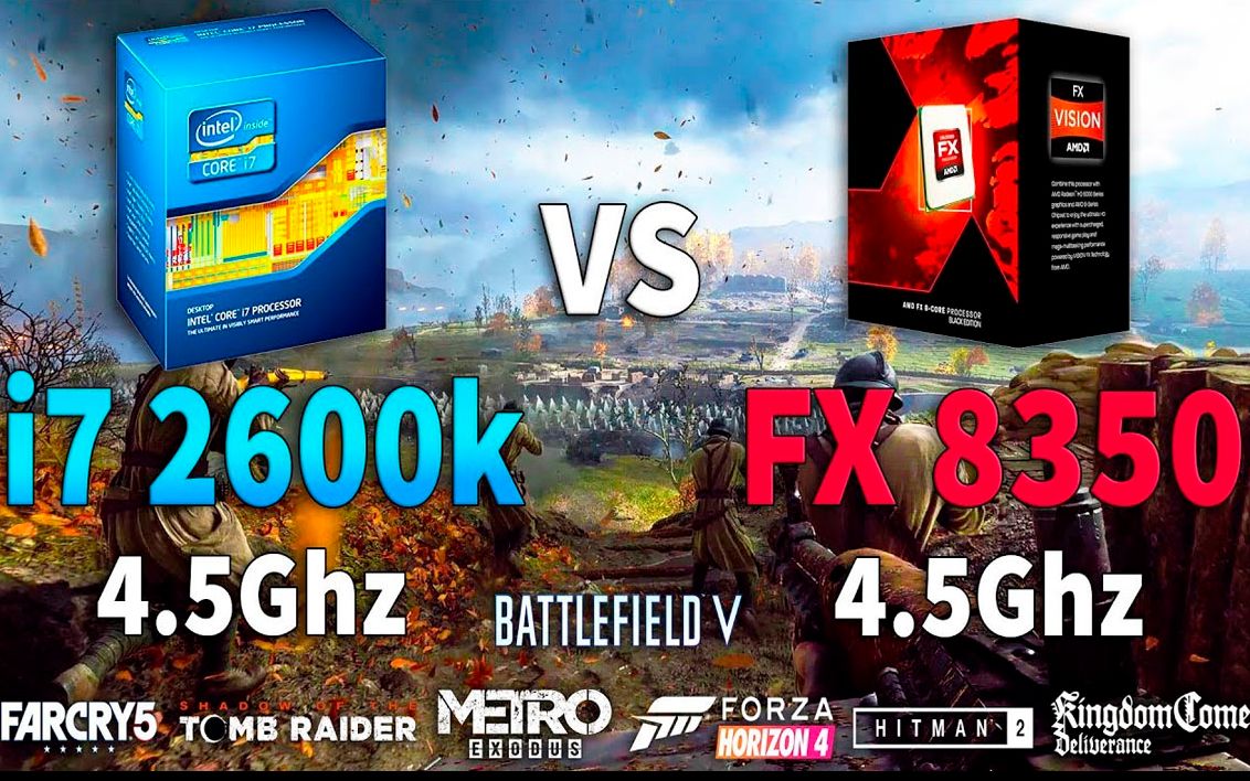 老U新测 i72600k 4.5GHz Vs AMD FX 8350 4.5GHz,性能对比,带得动RTX 2080么?哔哩哔哩bilibili