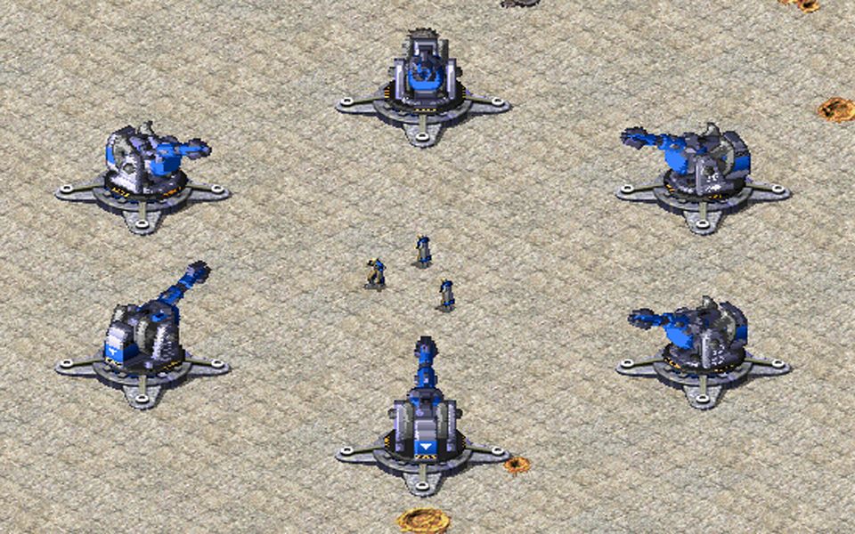 红色警戒2开局3个尤里你将如何控制6个巨炮完成使命