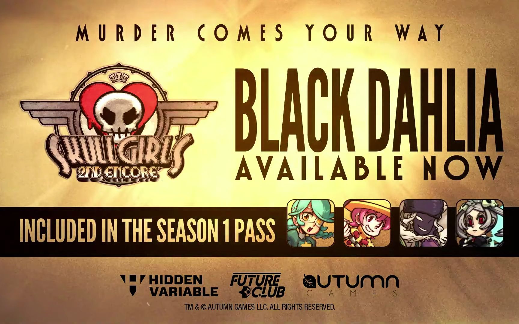 骷髅女孩 黑色大丽花 skullgirls 2nd encore - black dahlia