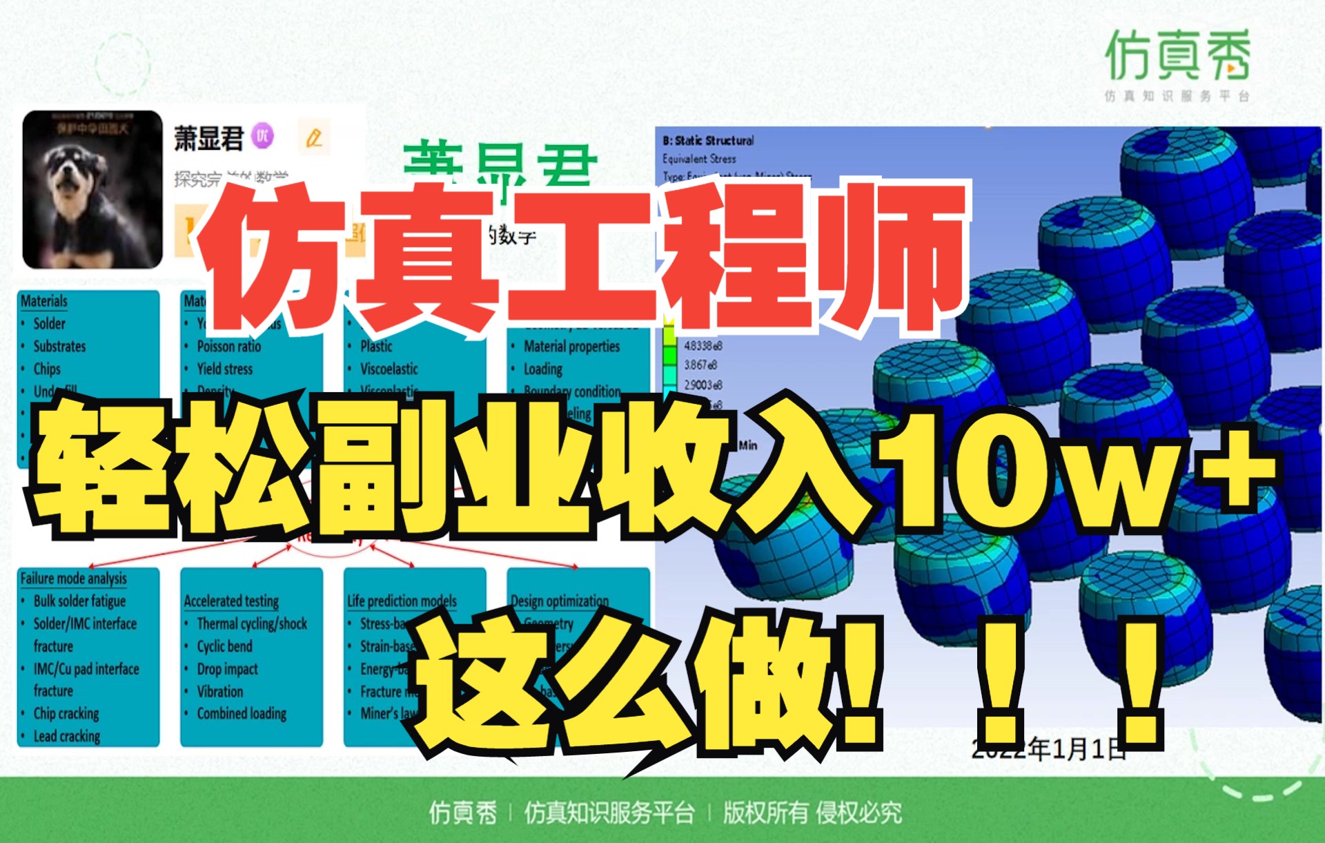 仿真工程师的兼职怎么搞?—轻松实现副业收入10w+这么做哔哩哔哩bilibili