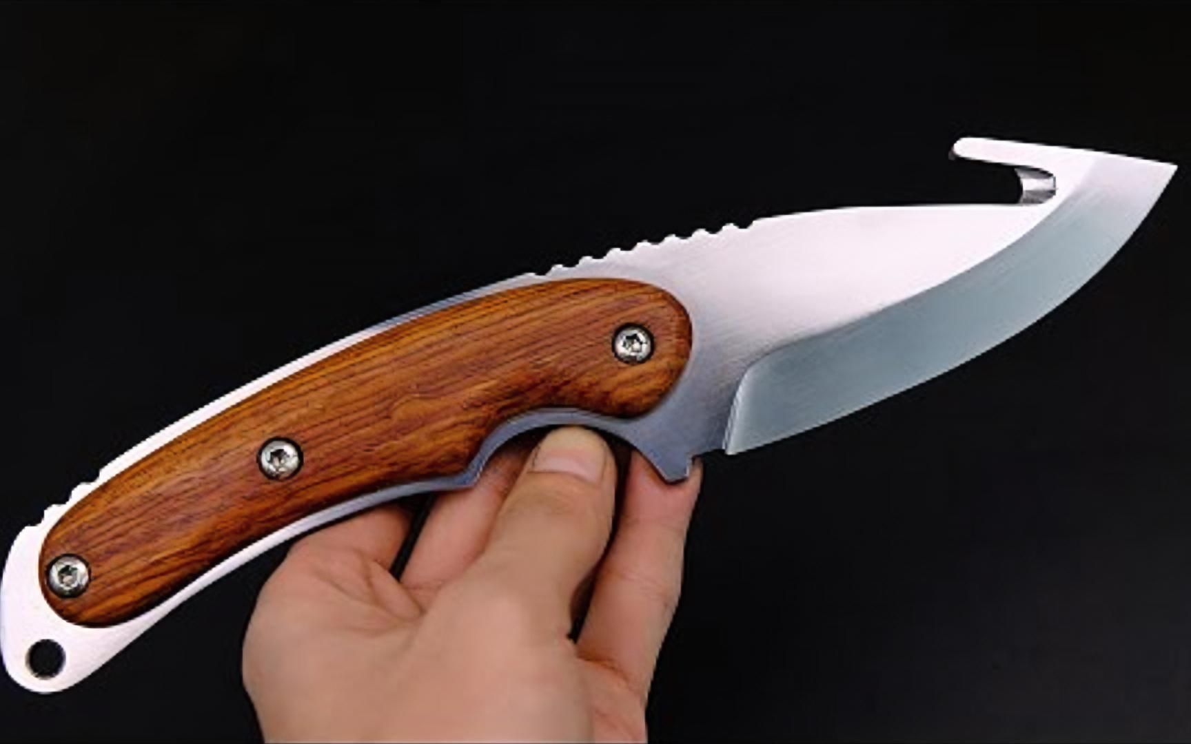 用现代科技打造一把"穿越火线短刀",配上精美握把,太帅气了!