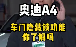 Download Video: 奥迪车车门机械锁功能你了解吗