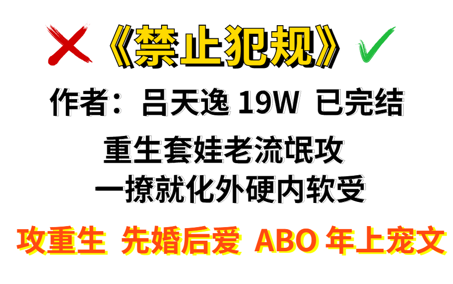 【原耽好文】《禁止犯规》作者:吕天逸 “重来一世,爱他护他宠他”哔哩哔哩bilibili