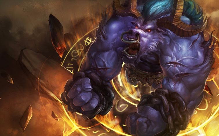 英雄联盟系列lol牛头模型制作