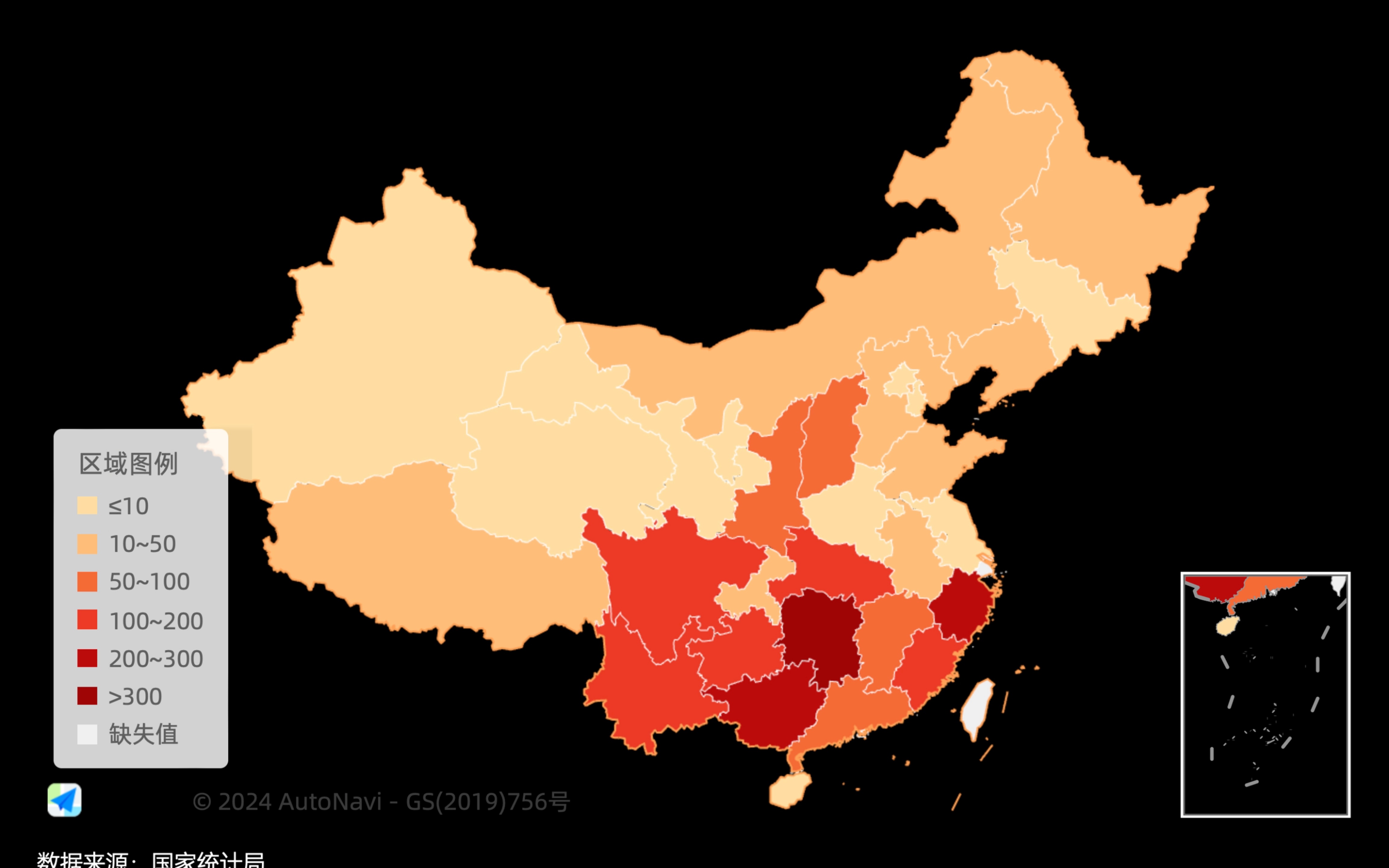 你知道中国为什么大力提倡植树造林吗?一张全国森林火灾数据地图告诉你真相.哔哩哔哩bilibili