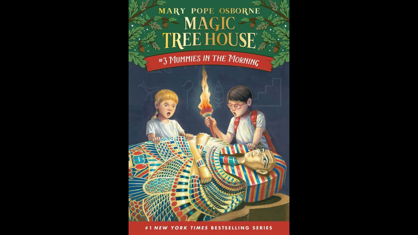 [图]magic tree house 魔法树屋/神奇树屋book#3 Mummies in the Morning  Mary Pope Osborne本人朗读有声