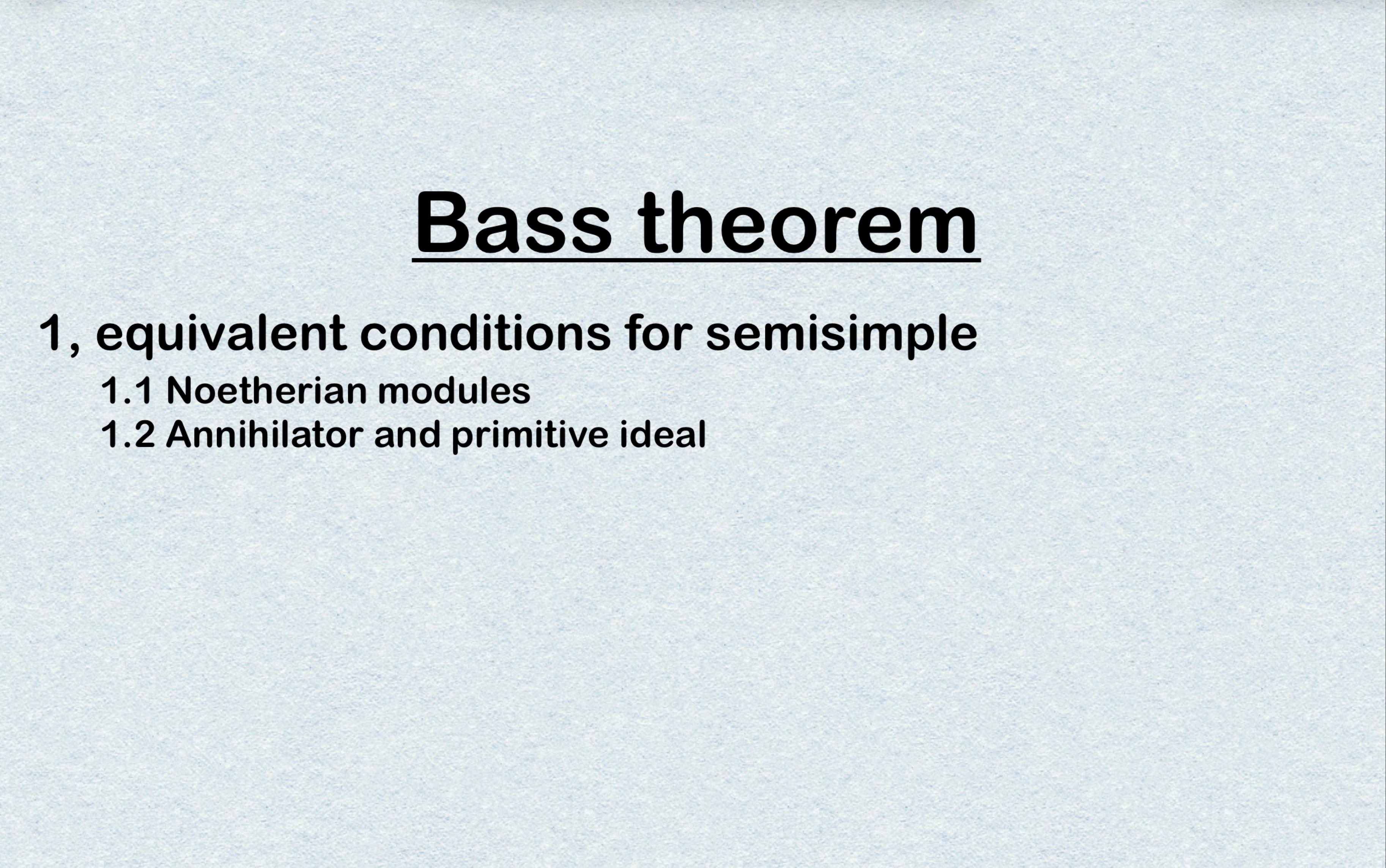 Bass TheoremSec. 1.2 Jacobson radical哔哩哔哩bilibili