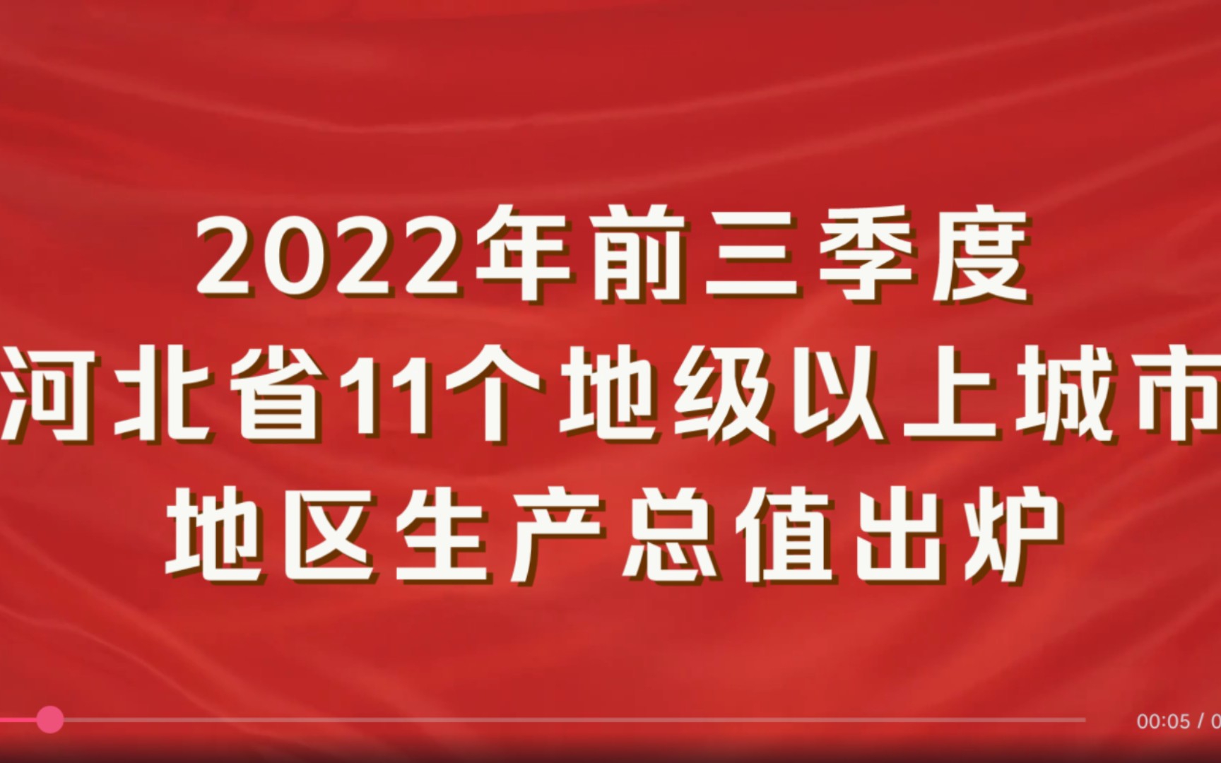 河北省各地市2022年前三季度GDP出炉:石家庄增速最快,廊坊增速最慢哔哩哔哩bilibili