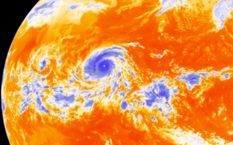 台风海燕,西太之神—卫星圆盘图自制色阶哔哩哔哩bilibili