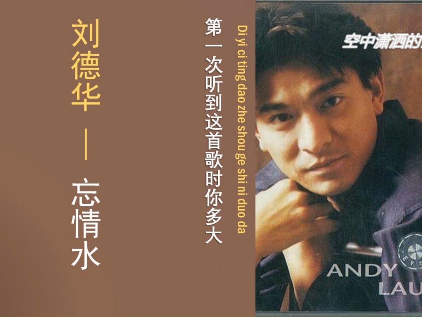 模拟味十足 刘德华 忘情水 卡带版