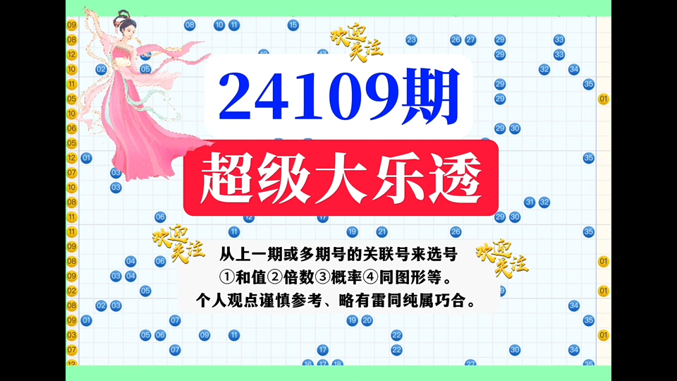 中国体育彩票 超级大乐透走势图分析24109期预测分享 中秋一等奖非你莫属哔哩哔哩bilibili