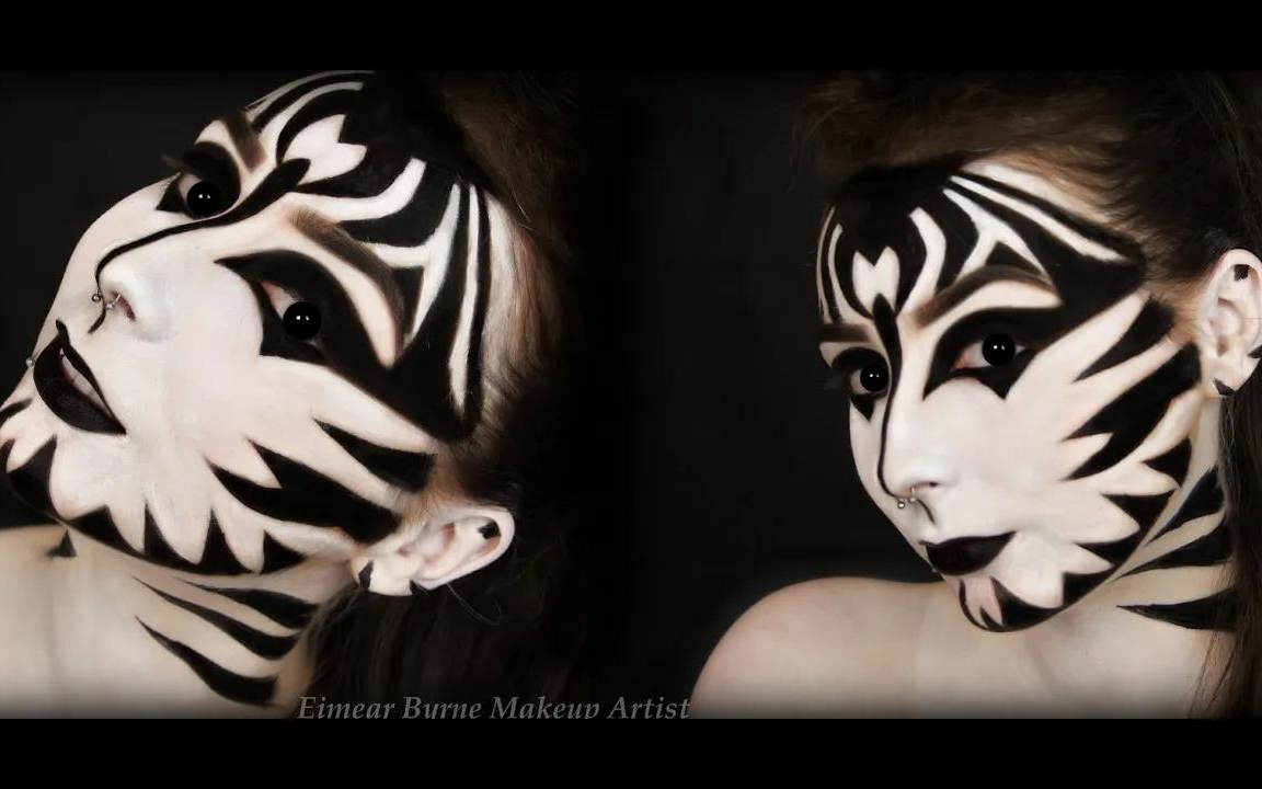 【怎样化大眼美妆】斑马万圣节化妆