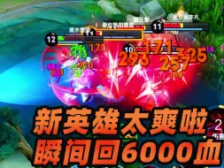 Descargar video: 墨瑜：新英雄真的好爽，瞬间回复6000血，射手法师的噩梦