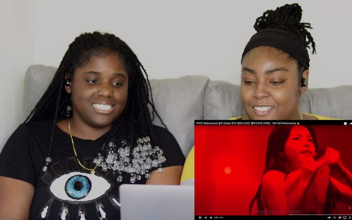 Jamaican BTS Fans React  Mamamoo's Solar Fire Cover哔哩哔哩bilibili