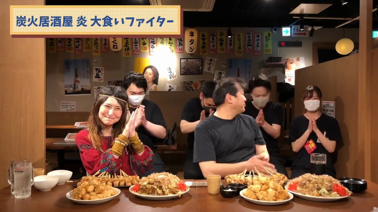 佐藤工作人员向我提出了大胃王pk的要求我想把他们打倒火力全开大胃王