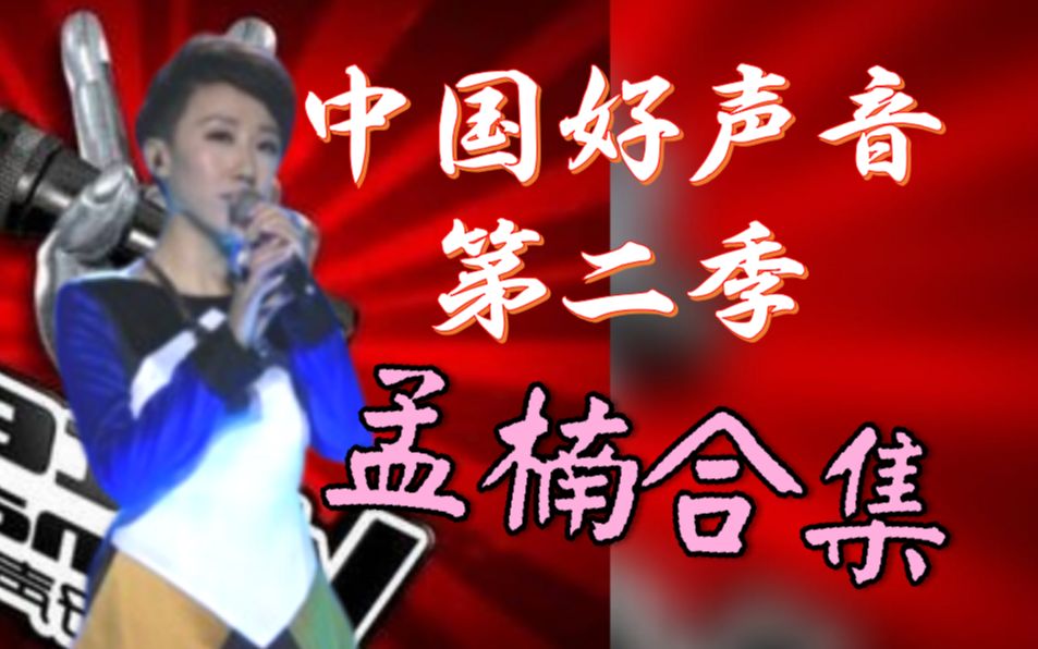 中国好声音第二季 孟楠 所有歌曲回顾! (非完整歌曲/附不专业简评)哔哩哔哩bilibili