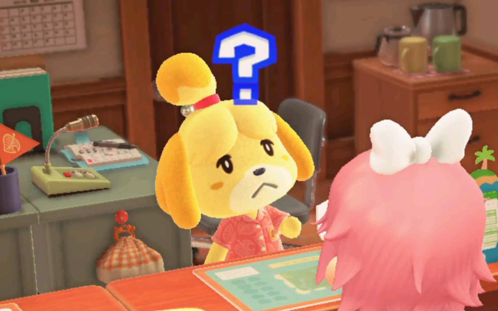 西施惠处理岛民事务时的各种小表情【动森】