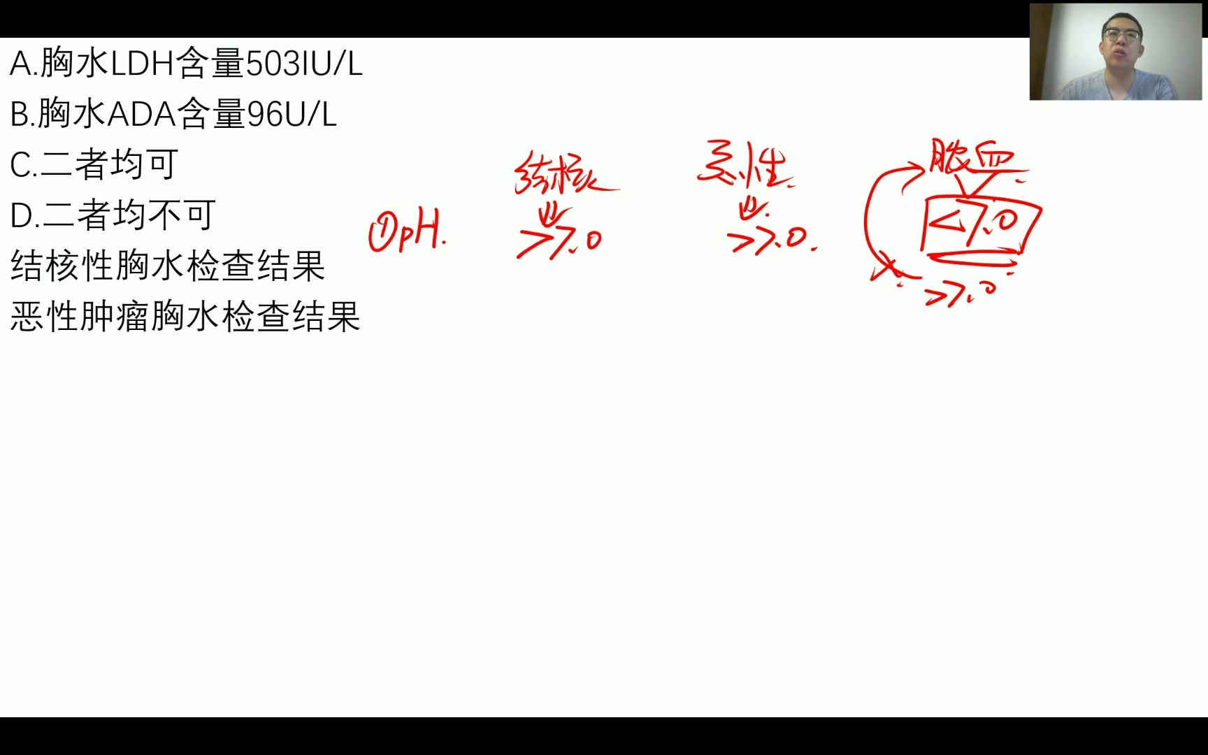 【考研西综每日一题】LDH对于胸腔积液病因的诊断意义大吗?哔哩哔哩bilibili