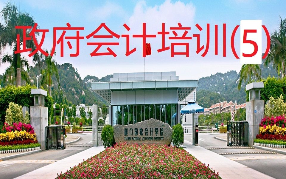 2020厦门国家会计学院组织的政府会计制度专题直播课堂政府会计准则、制度讲解与政府财务报告编制讲解哔哩哔哩bilibili