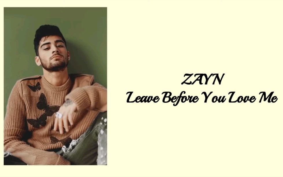 [图]ZAYN-Leave Before You Love Me