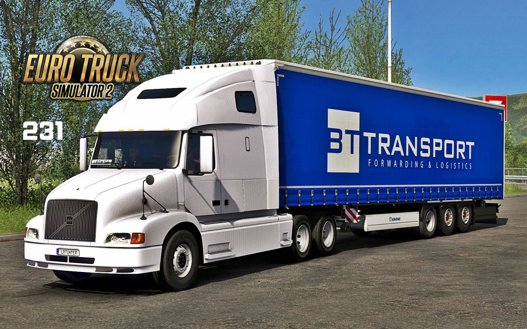 欧洲卡车模拟2 女儿开长头车带母亲攻山 沃尔沃vnl660 euro truck