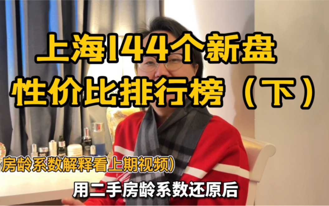 上海144个新盘性价比排行榜!上海真实房价格局变了(下)哔哩哔哩bilibili