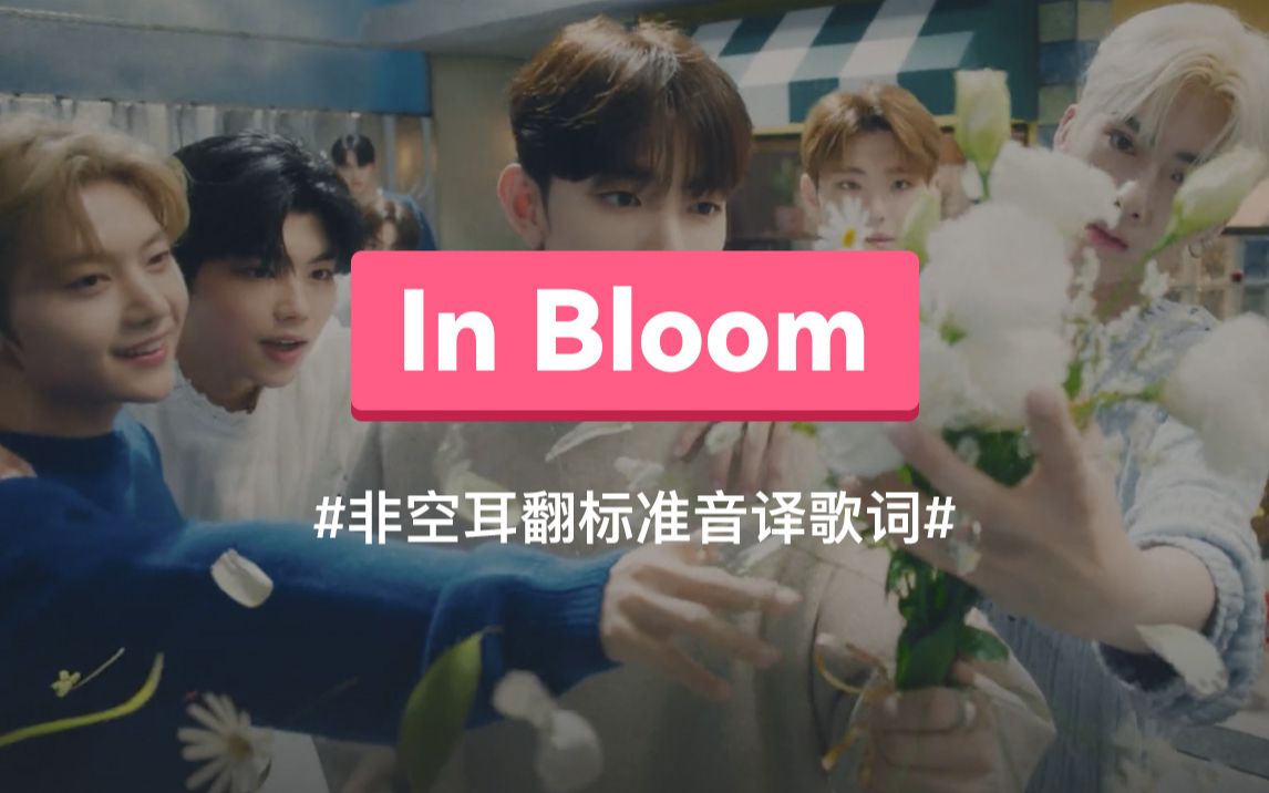 《In Bloom》 ZEROBASEONE 韩语谐音歌词,非空耳翻标准音译教学哔哩哔哩bilibili