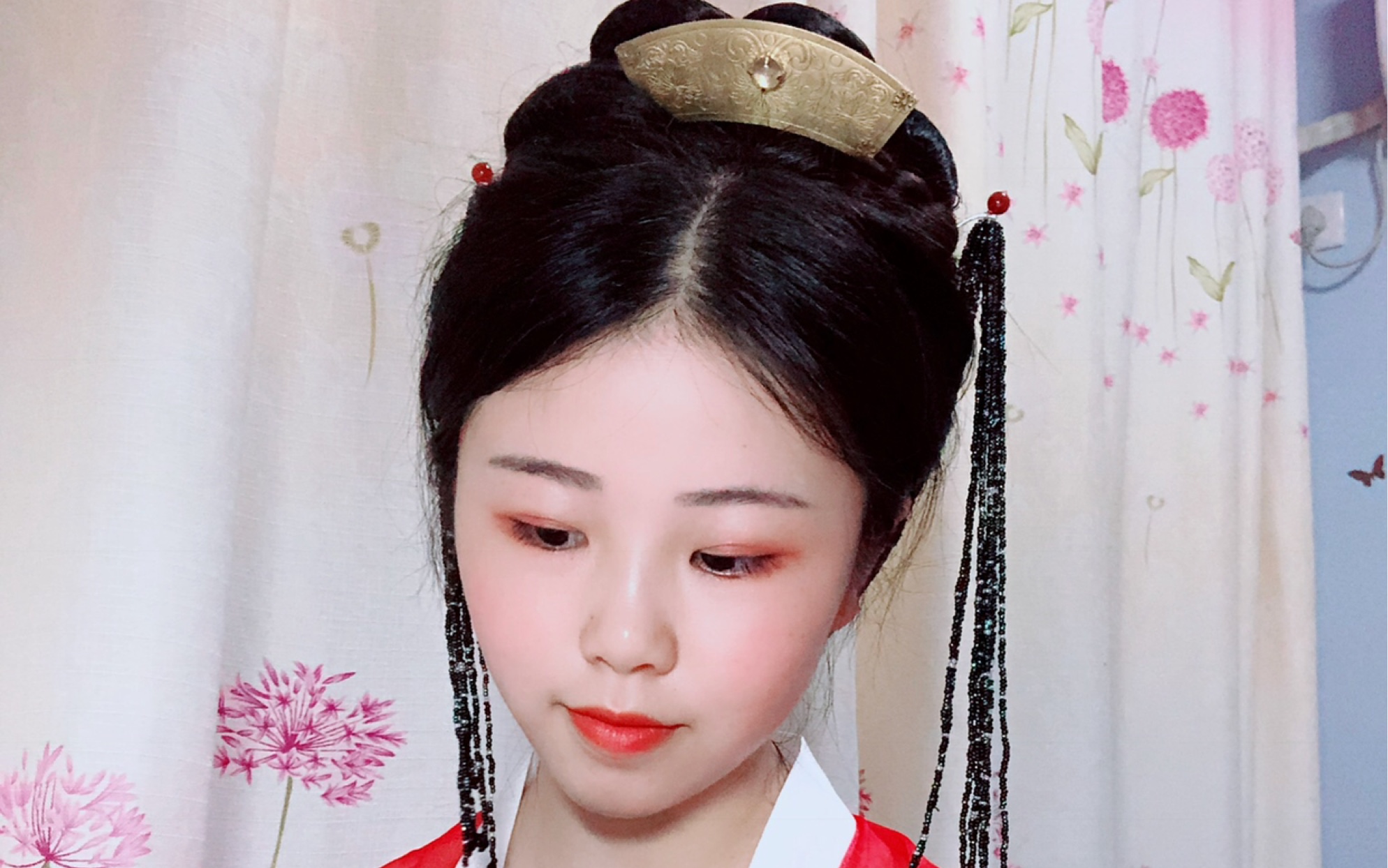 「灵犀牌」汉服发型教程  齐胸齐腰都可以用