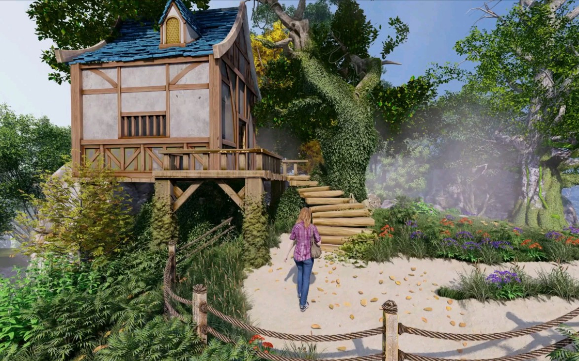 lumion场景动画—童年的小树屋