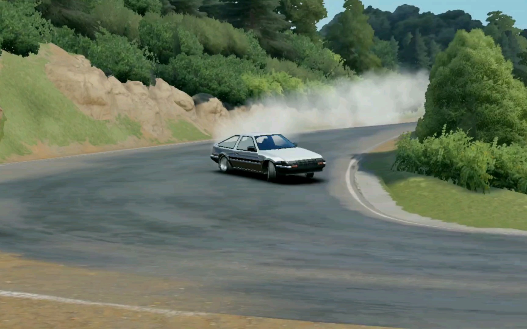 《assoluto racing绝对赛车》新赛道ebisu touge(壽比惠山道)ae86测试