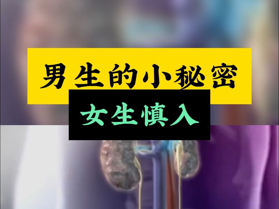 丁丁冷知识!男生的小秘密,女生慎入