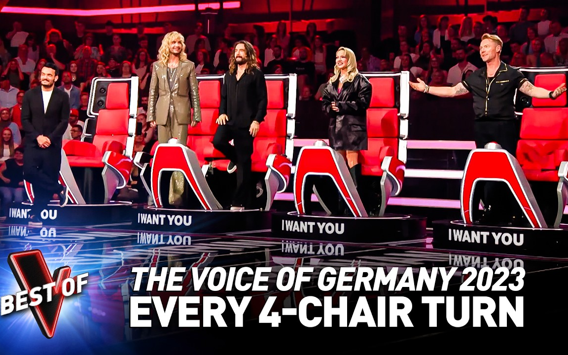 [图]德国好声音 - 现场4转！Every Incredible 4-CHAIR TURN on The Voice of Germany 2023